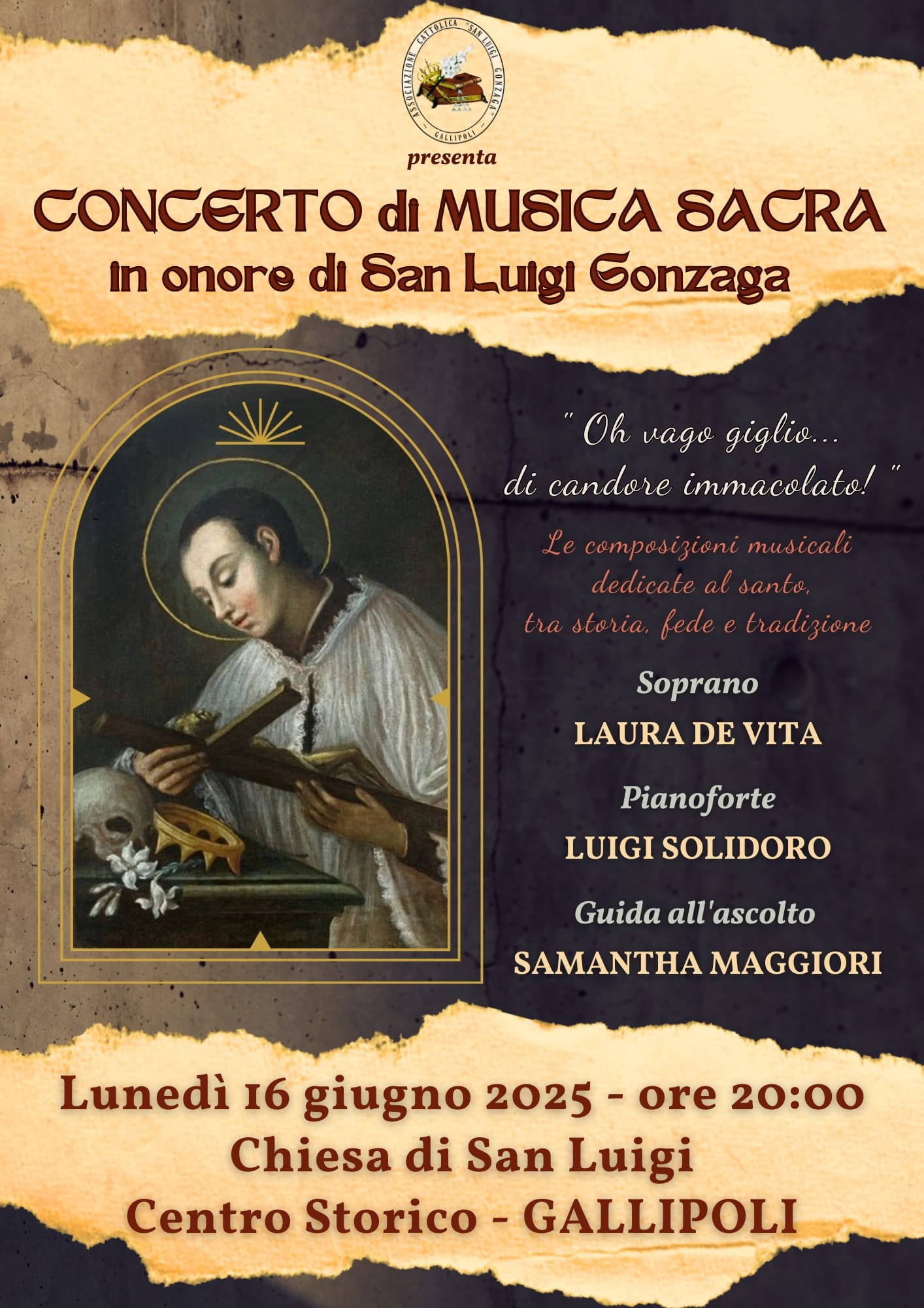 locandina concerto in onore di San Luigi - Gallipoli - 2025