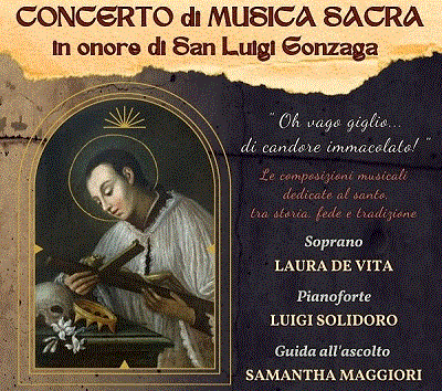 particolare locandina concerto in onore di San Luigi Gallipoli 2025